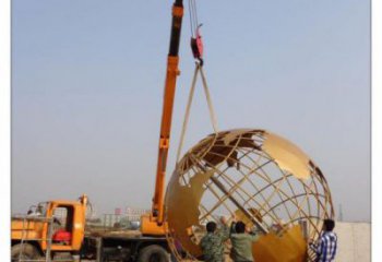 地球儀雕塑標準，彩鋼制作，烤漆地球儀雕塑廠家優價