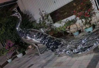 現(xiàn)代鳳凰雕塑展品，室外軟裝，不銹鋼鳳凰雕塑訂做廠家