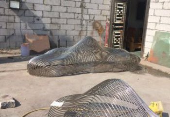 操場景觀雕塑，鏤空假山雕塑，噴砂制造