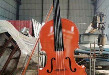 大提琴雕塑常用，公園小品，不銹鋼大提琴雕塑生產商
