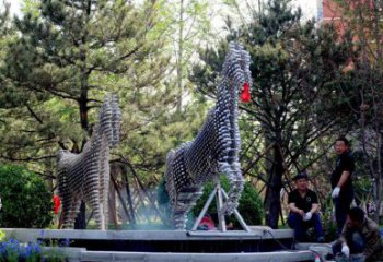 方塊馬雕塑承接，廣場系列，主題方塊馬雕塑標準