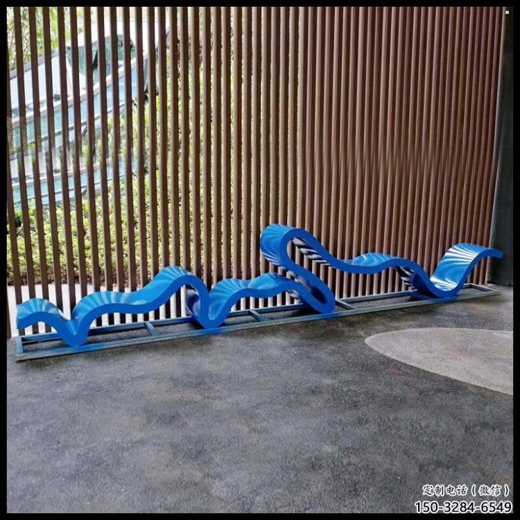 幾何藝術坐凳雕塑生產制作，抽象原理設計