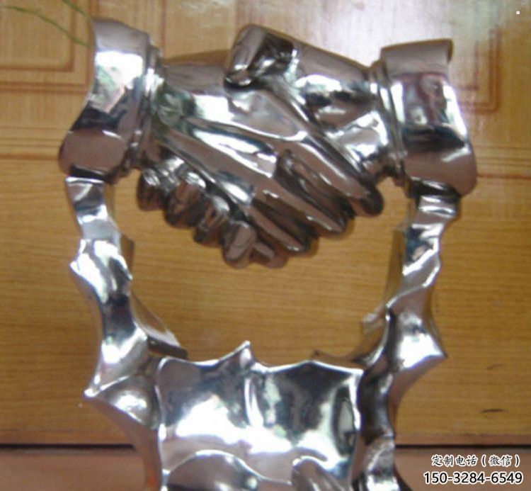 握手雕塑承接，噴泉雕塑，不銹鋼握手雕塑優價
