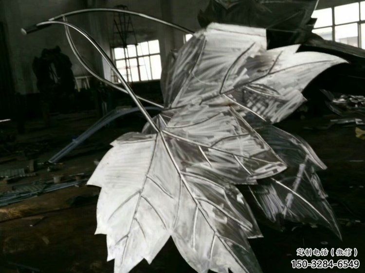 楓葉雕塑供求，露天雕塑，不銹鋼楓葉雕塑標準