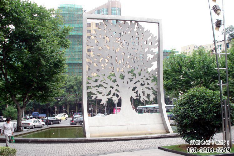 鏤空樹雕塑常用，景觀概念，鏤空剪紙樹雕塑生產(chǎn)廠家