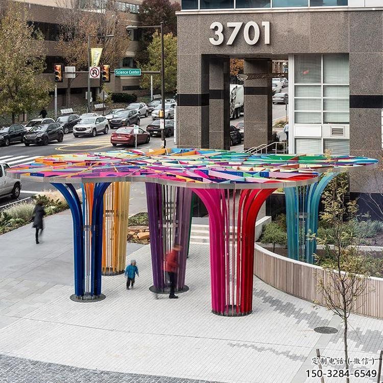 燈光樹雕塑選定，園林裝飾，大型燈光蘑菇樹雕塑公司