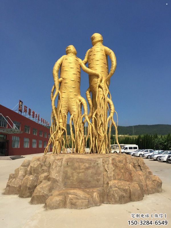 大型人參雕塑標準，街頭藝術，廣場人參樹雕塑通用