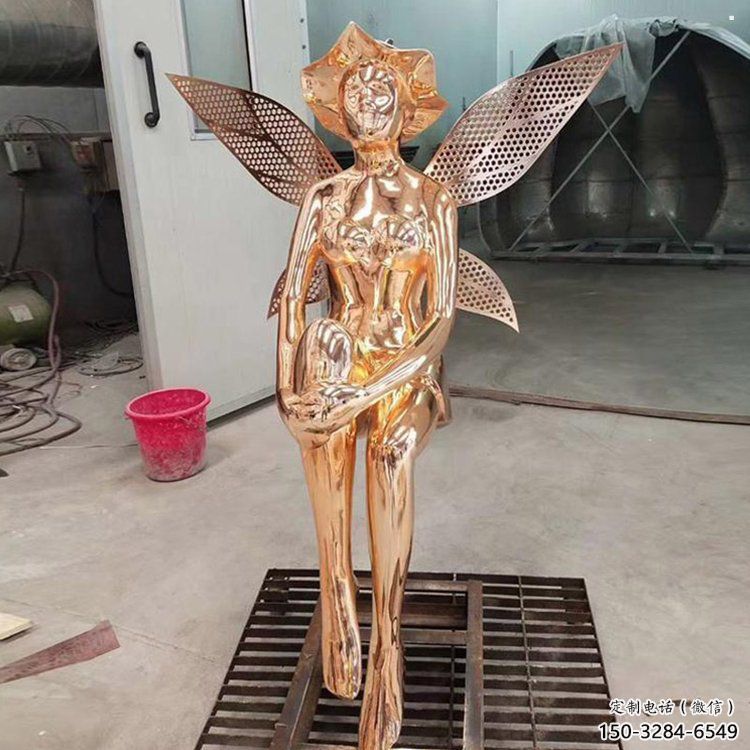 小精靈雕塑，抽象卡通雕塑，美陳人物擺件