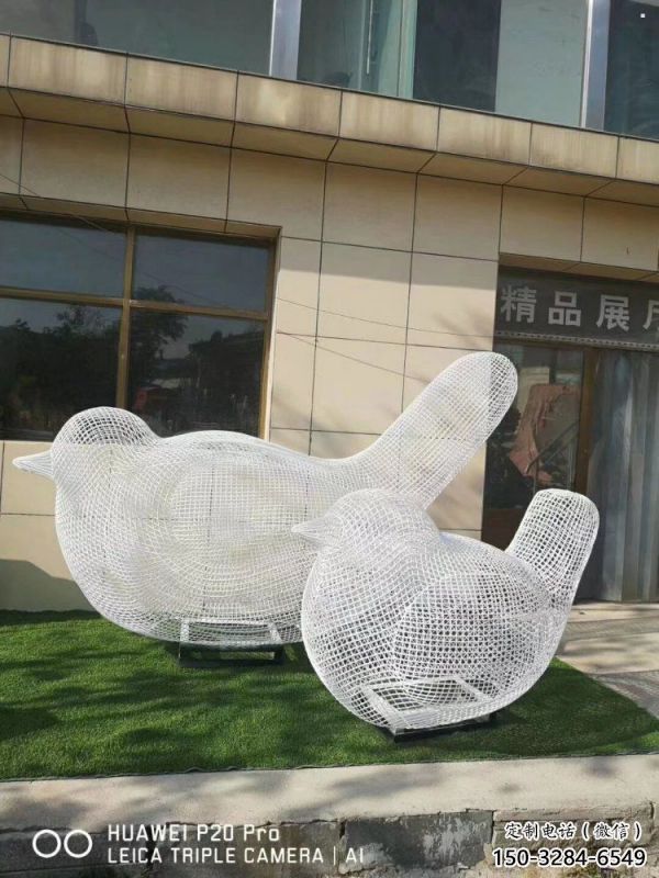 鏤空鳥雕塑工廠標準，多彩藝術，鐵藝小鳥雕塑供應