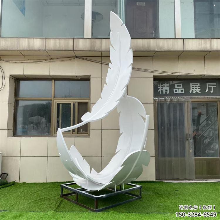 雕塑制造，白鋼構件，仿真烤漆羽毛雕塑提供
