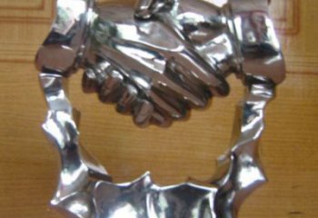 握手雕塑承接，噴泉雕塑，不銹鋼握手雕塑優價