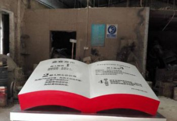 書籍雕塑廠家優(yōu)選，陸地?cái)[件，玻璃鋼書籍雕塑供應(yīng)