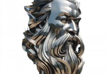 白鋼人頭像雕塑供需，標(biāo)識(shí)雕塑，鏡面西方人雕塑制造商