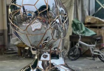 白鋼人頭像雕塑提供，美陳雕塑，鏡面人頭像雕塑承接