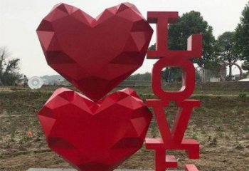 藝術(shù)love雕塑承接，景區(qū)案例，公園不銹鋼love雕塑定制