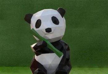 熊貓雕塑常用，動物組合，景觀卡通熊貓雕塑廠家