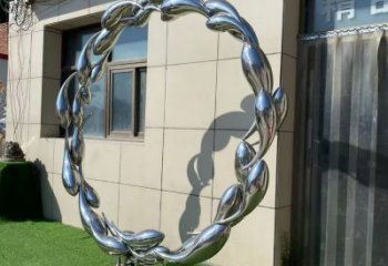 金魚雕塑專供，露天雕塑，圓環金魚雕塑景觀選用