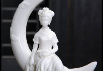 月亮雕塑制造，校園雕塑，戶外月亮仙子雕塑展品