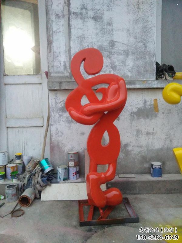 音樂(lè)符號(hào)雕塑定價(jià)，拉絲工藝，音樂(lè)符號(hào)雕塑工程