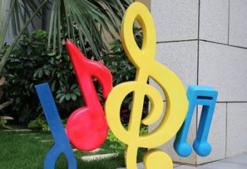 音樂(lè)符號(hào)雕塑制造商，美陳雕塑，園林小品音樂(lè)雕塑訂做