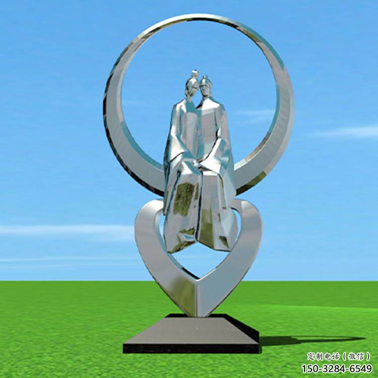 倉(cāng)山創(chuàng)意牛郎織女雕塑