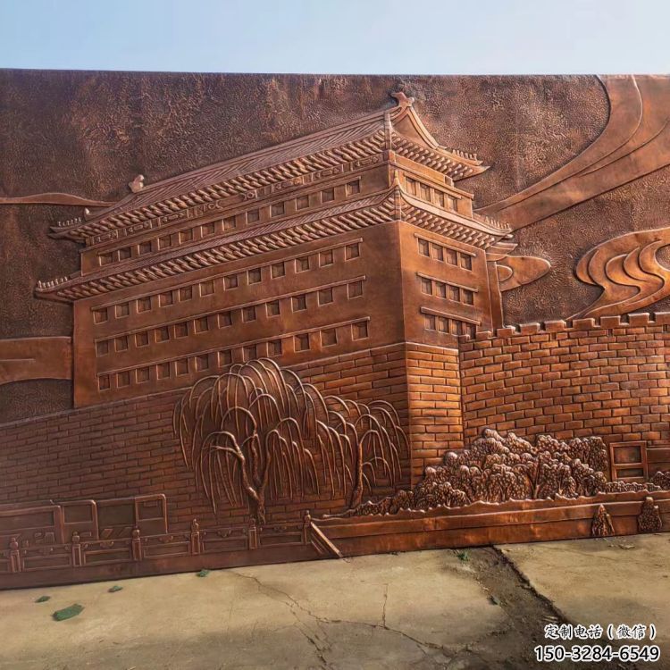 蘭州藝術浮雕精選，街道標識，景觀鍛銅浮雕指用
