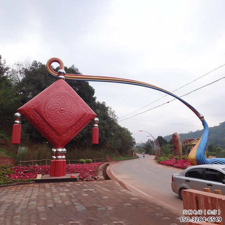 北海街道中國結(jié)雕塑