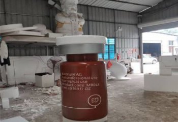 安慶瓶子雕塑批發，景觀雕塑，主題玻璃鋼藥瓶子雕塑標準