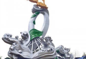 福州蘭花雕塑承接，城市裝飾，大型蘭花花朵雕塑公司