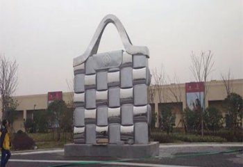 龍巖景觀背包雕塑優(yōu)選，陸地?cái)[件，園林不銹鋼背包雕塑供應(yīng)
