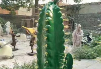 嘉峪關(guān)彩繪仙人棒雕塑承接，城市裝飾，仿真仙人棒雕塑公司