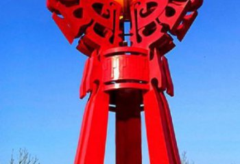 潮州精神堡壘火球雕塑，城市建筑雕塑，創意藝術設計