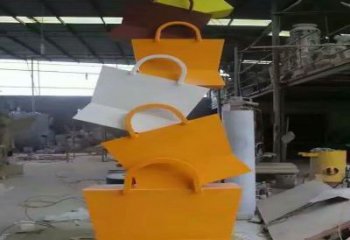 汕尾烤漆挎包雕塑制造商，室外軟裝，景觀挎包雕塑制作