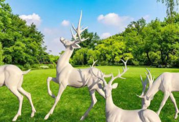 河池梅花鹿雕塑定價(jià)，景觀概念，玻璃鋼梅花鹿雕塑預(yù)定