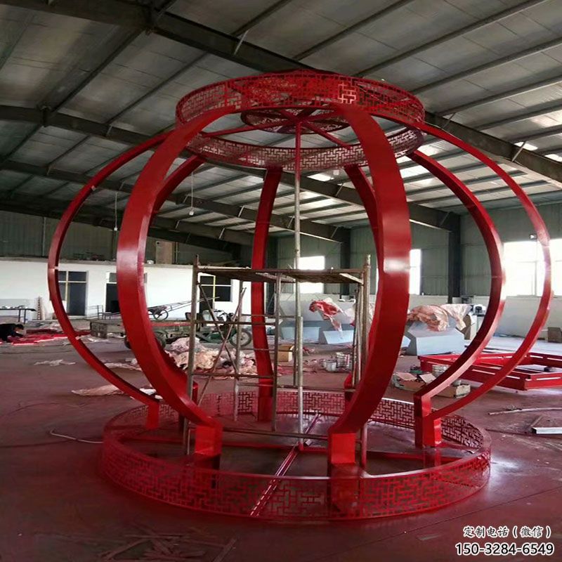 銅仁景觀燈籠雕塑優(yōu)選，陸地擺件，園林不銹鋼燈籠雕塑供應(yīng)