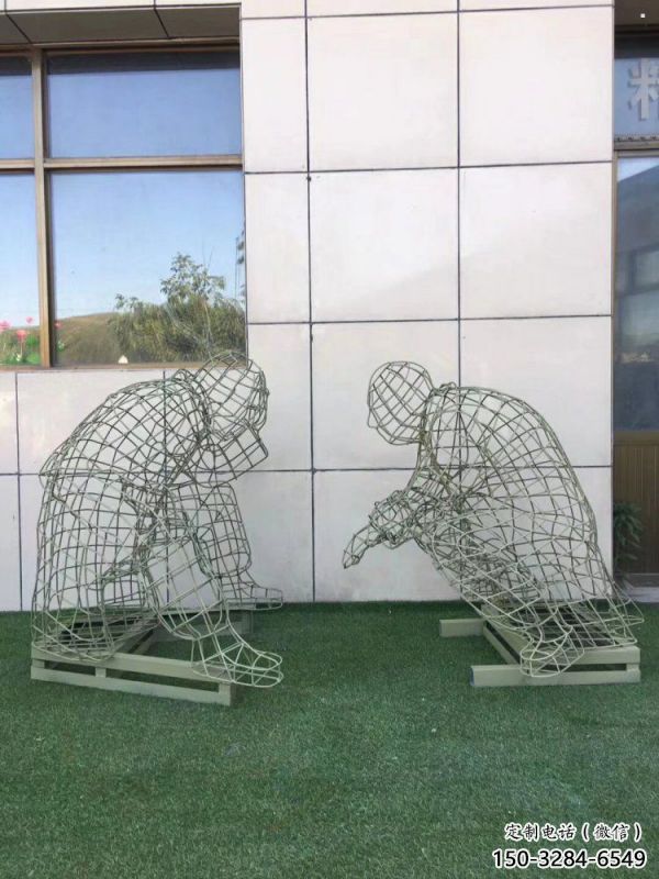 烏當鏤空對弈雕塑標準，廣場雕塑，鐵藝民俗人物雕塑供給