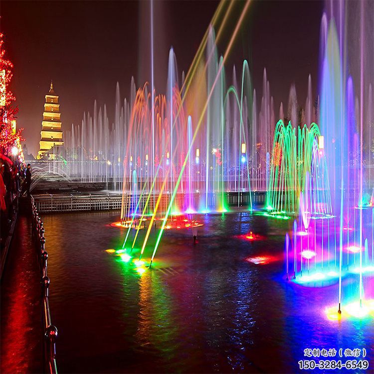 秀英選定噴泉雕塑，燈光數(shù)控效果，水景藝術雕塑