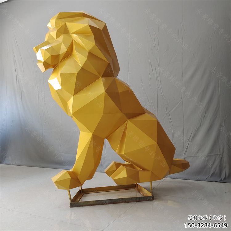 保定獅子雕塑服務(wù)商，動(dòng)物雕塑，不銹鋼獅子雕塑制作