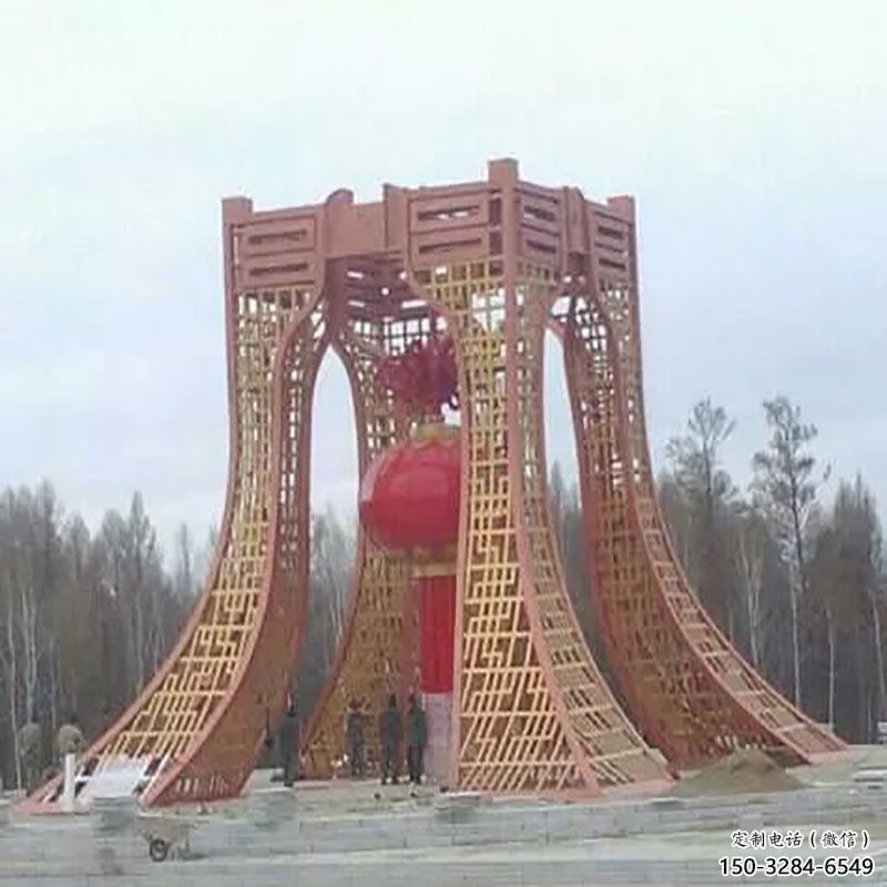 焦作景區燈籠球雕塑供給，公園雕塑，燈籠球雕塑供求