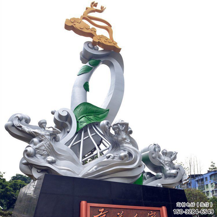 宜春蘭花雕塑承接，城市裝飾，大型蘭花花朵雕塑公司