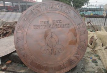 淮安彩繪校徽雕塑