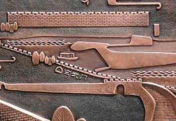 鎮(zhèn)江銅浮雕景墻雕塑，圓雕工藝