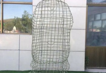 白下鏤空孔子雕塑訂做，景區(qū)雕塑，鐵藝古代人物雕塑定價