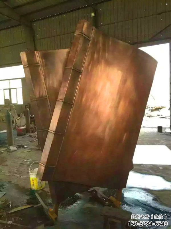 南昌鑄銅書籍供應，街景小品，銅書籍雕塑廠家優價