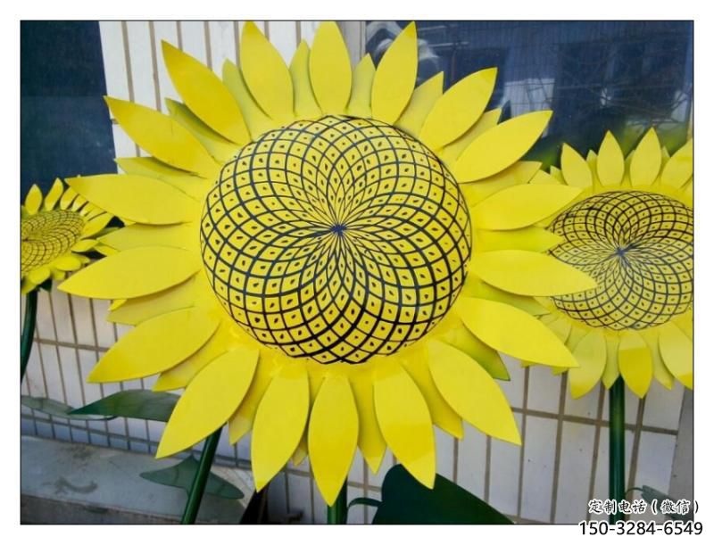 錦州抽象花籃雕塑展品，小區雕塑，葵花花籃雕塑工程制作精選