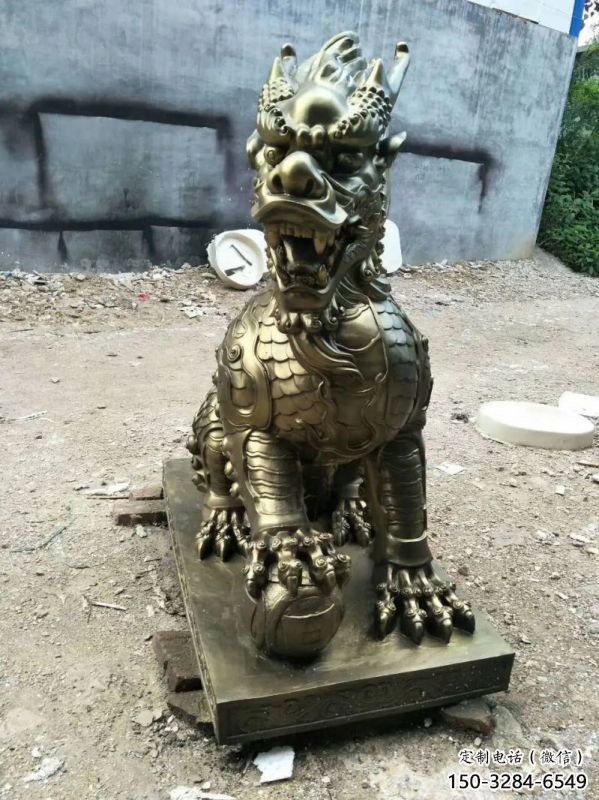 阿拉善盟校園麒麟雕塑，拉絲海洋雕塑，卡通主題