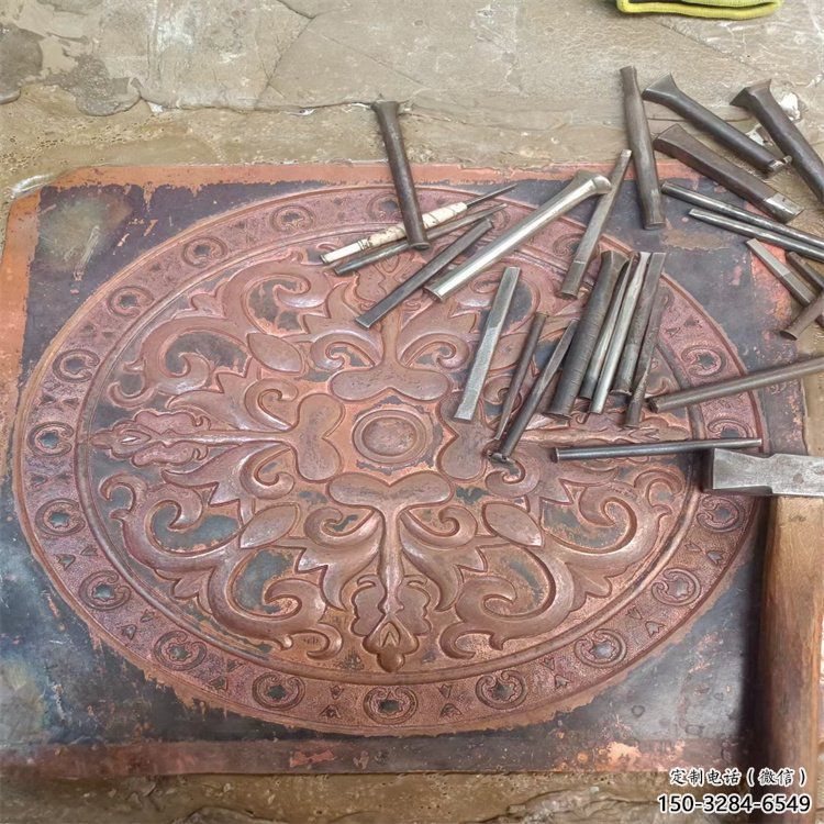 延安花卉浮雕精品，鍛銅構(gòu)件，別墅花卉浮雕廠家