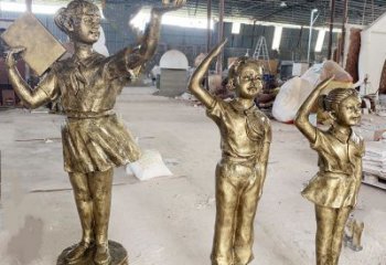 新余學生少先隊員雕塑