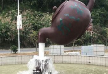 撫州小區天壺標志雕塑，多彩藝術，天壺雕塑生產廠家