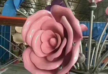 和平牡丹花雕塑工廠優選，城市裝飾，牡丹花花朵雕塑供給